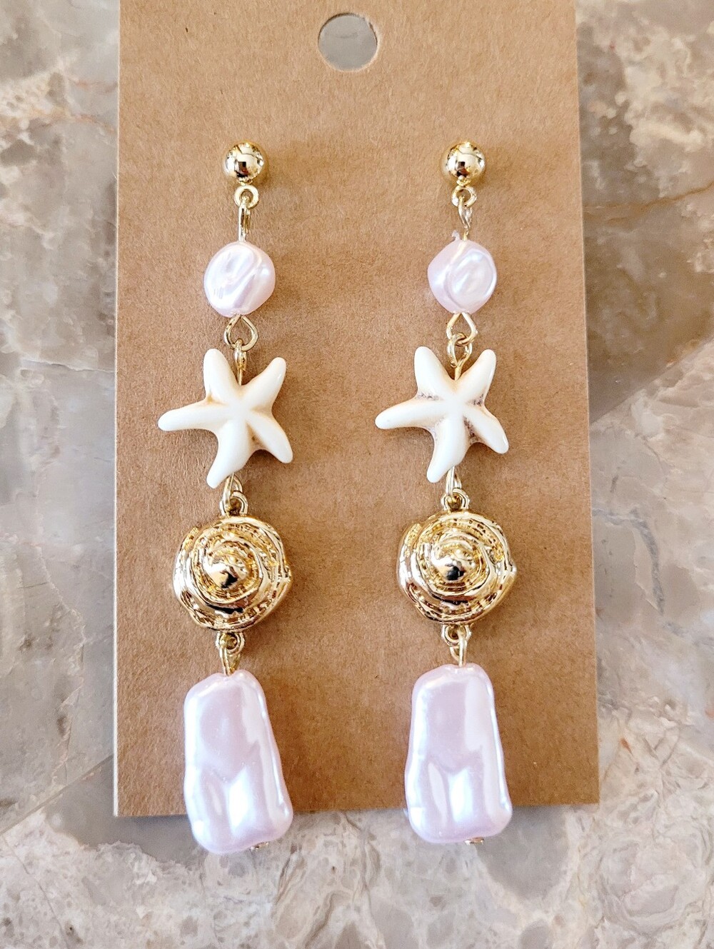 🌺Starfish Earings Starfish Jewelry Tropical Jewelry Resort Wear